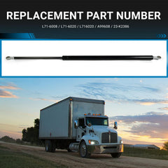 Aumzong hood lift strut installed on Kenworth T680 demonstrates secure front trunk support.