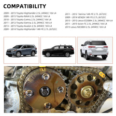 Aumzong VVT crank gear highlights alignment precision during service.