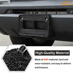 Aunginsy front license plate holder mount for quick, tool-free alignment.