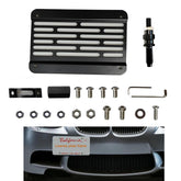 AUNOLLYS front bumper tow hook bracket for BMW with secure plate mounting.