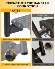 Aupar anti-slip surface keeps footing secure in wet conditions