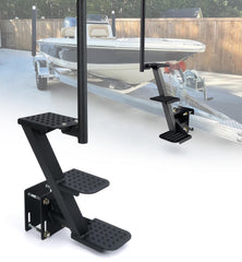 Aupar boat trailer step three-step design for safer boarding on uneven docks
