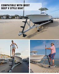 Aupar Steps in action helping you board safely.