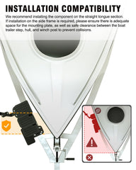 Aupar universal-fit design works with 3x3 and 3x5 crossmembers.