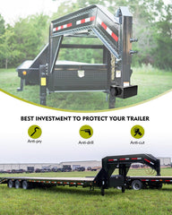 Aupar gooseneck lock installed on trailer demonstrates quick installation