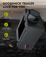 Aupar gooseneck lock side profile reveals sturdy steel construction