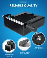 Aupar gooseneck lock steel body close-up emphasizes corrosion resistance