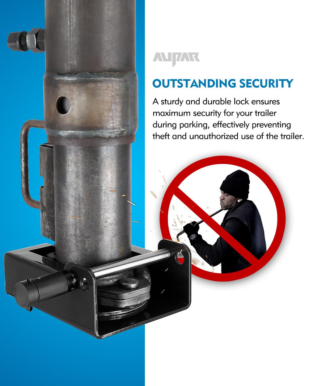 Aupar gooseneck lock two positions engaged enable versatile compatibility