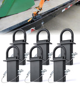 Aupar heavy-duty stake-pocket D-rings secure cargo on flatbeds.