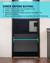 Aupar pre-assembled installation makes mounting quick and hassle-free on RV doors