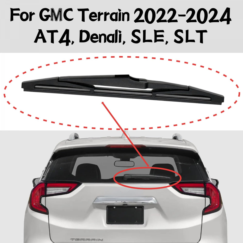 AUPATBDE rear wiper blade for GMC Terrain 2024 Denali maintains clear rear glass.
