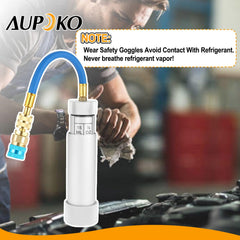 Aupoko 1-4 SAE core, visual for gentle air purge before charging.
