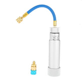 Aupoko AC oil and dye injector with snap coupler, compact visual for fast injections.