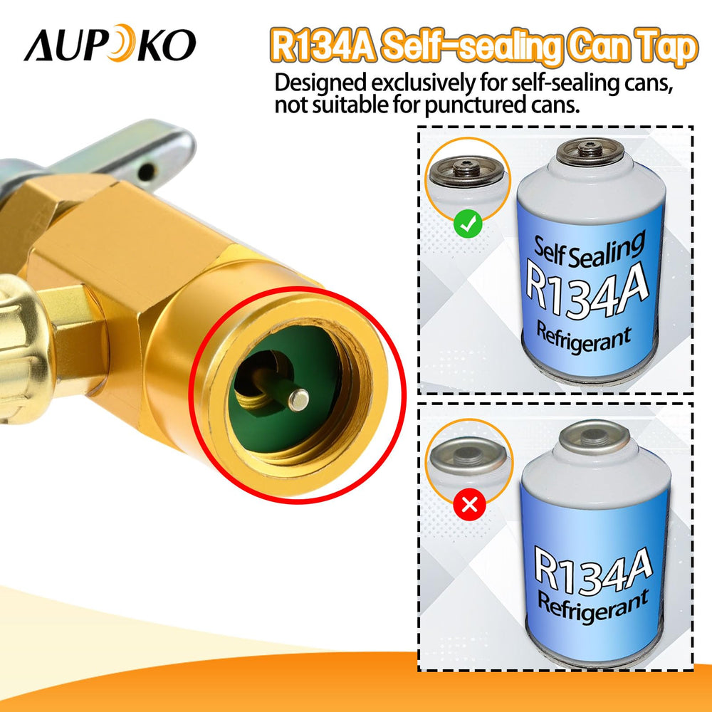 Aupoko ACME self-sealing freon can compatible with standard cans