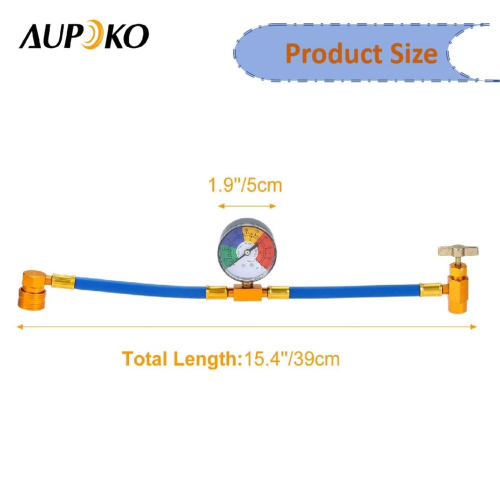 Aupoko pressure gauge shows real time refrigerant readings