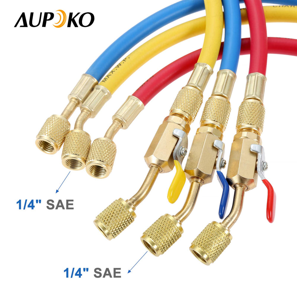 Aupoko valve core remover tool included for quick service tasks.
