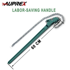 Long handle provides leverage to reduce effort during installation or removal.