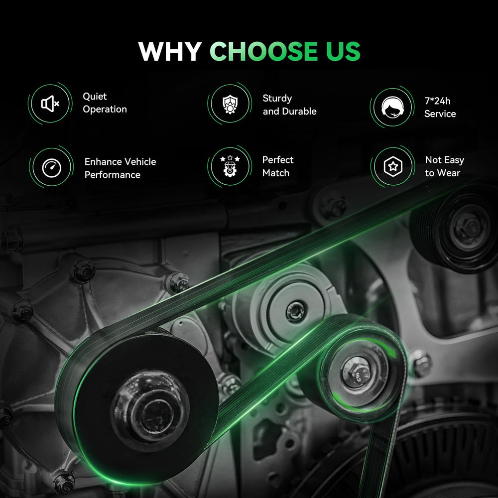 AUQDD belt tensioner system meets OE specs for Dodge Ram models.