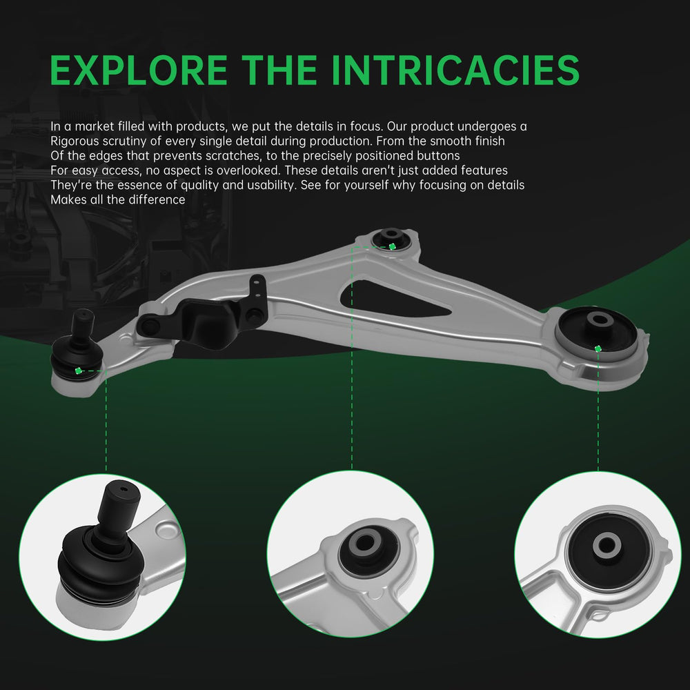 AUQDD outer tie rod end link for passenger side steering accuracy and responsiveness.