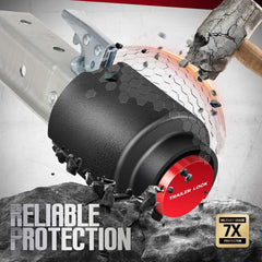 AUREOASIS trailer lock with wide compatibility fits Bulldog and common couplers.