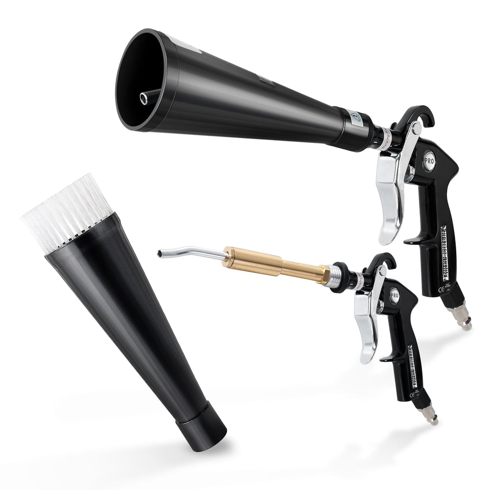 Aurorasters Tornado car cleaning gun front view showing durable aluminum body for tough jobs.