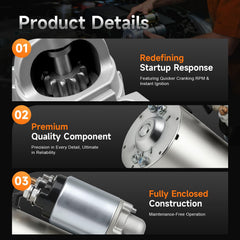 Aurosant starter for Suburban 2500 2000-2005 viewed in lift showing mounting fit