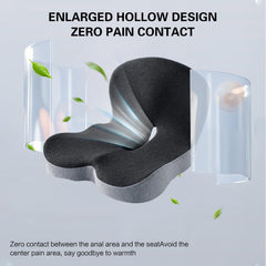 Ausakee non-slip bottom and breathable cover keep cushion in place
