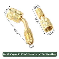 Ausfyyam mini split adapter kit closeup highlights robust brass construction.