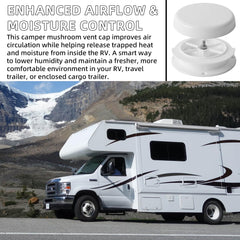 Aussio camper trailer roof vent system demonstrates quiet airflow and moisture control.