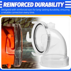 Aussio reinforced-durability ears provide a sturdy, long-lasting connection.