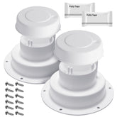 Aussio RV vent cap kit assembly demonstrates complete replacement for secure roof protection.