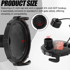 Aussio 2-pack waste cap with strap adds travel security.