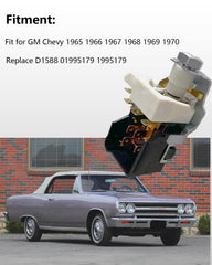 Austkokiyo headlight switch dash-mount shows compact direct replacement design for GM Chevy 1965-1970.