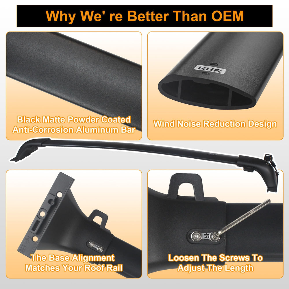 Autekcomma crossbar shows 260lb capacity for heavy loads.