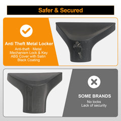 Autekcomma RAV4 cross bars aluminum body image emphasizing corrosion resistance