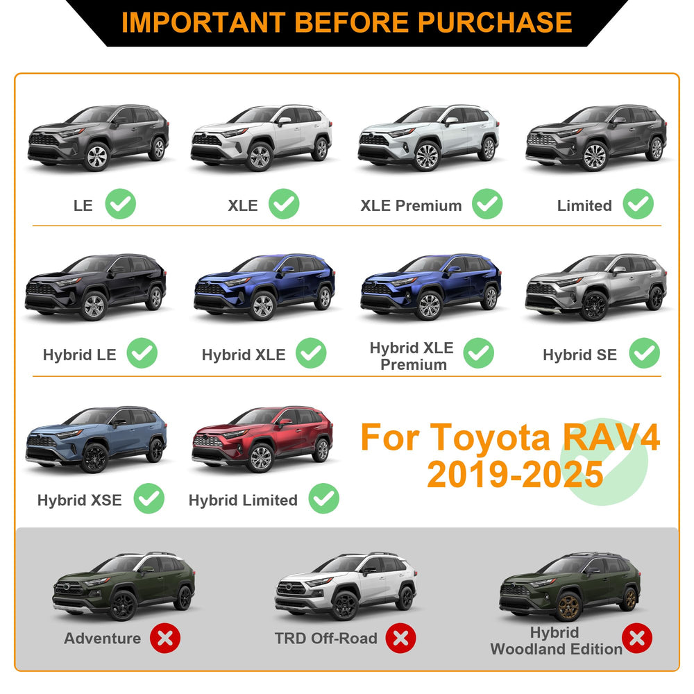 Autekcomma RAV4 cross bars side installation showing quick no-drill setup