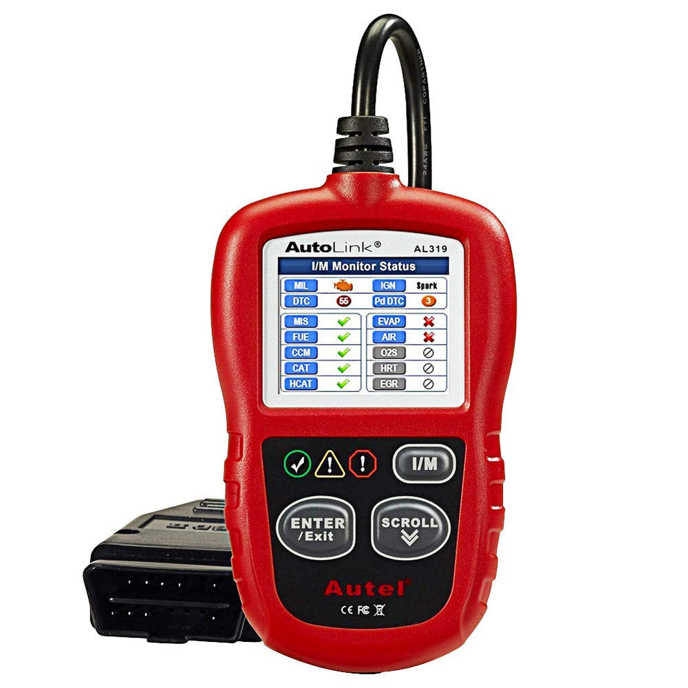 Autel AL319 diagnostic tool front view for quick car checks