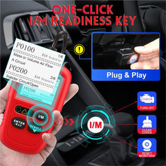 Autel Autolink AL329 performing emissions I/M readiness check