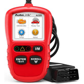 Autel Autolink AL329 front view showing compact OBDII scanner in use