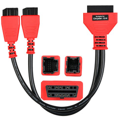 Autel 12+8 SGW cable for Chrysler with 12-pin and 8-pin connectors enabling direct diagnostics