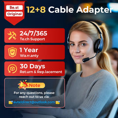Autel packaging including warranty information and support