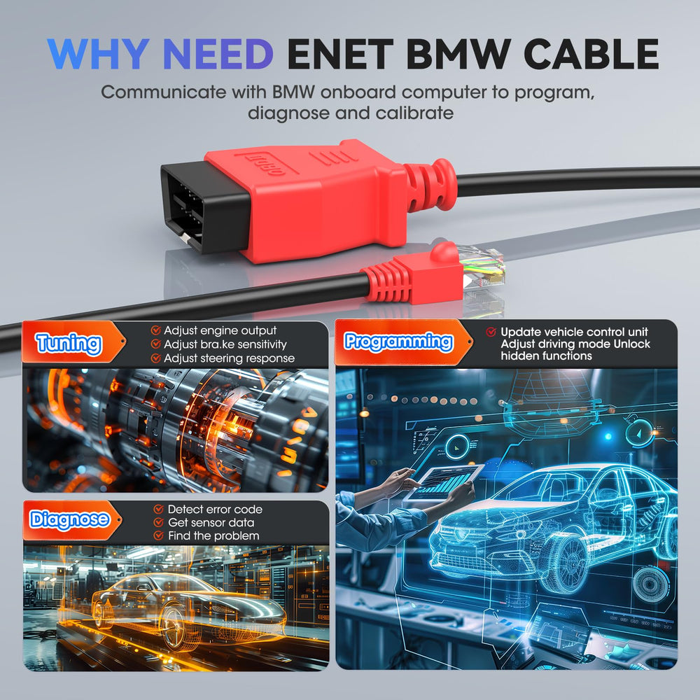 Autel ENet ISTA Rheingold compatibility for advanced coding.