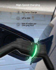 Autel EV charger suitable for outdoor or indoor use with weatherproof protection.