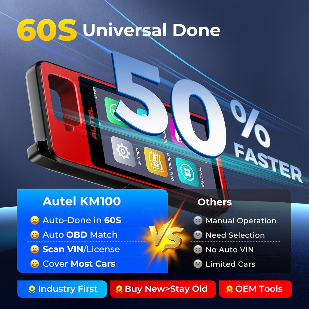 Autel KM100 Android 9.0 interface for smooth operation