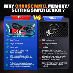 Autel MaxiBAS BTMS built-in voltmeter verifies backup voltage before replacement