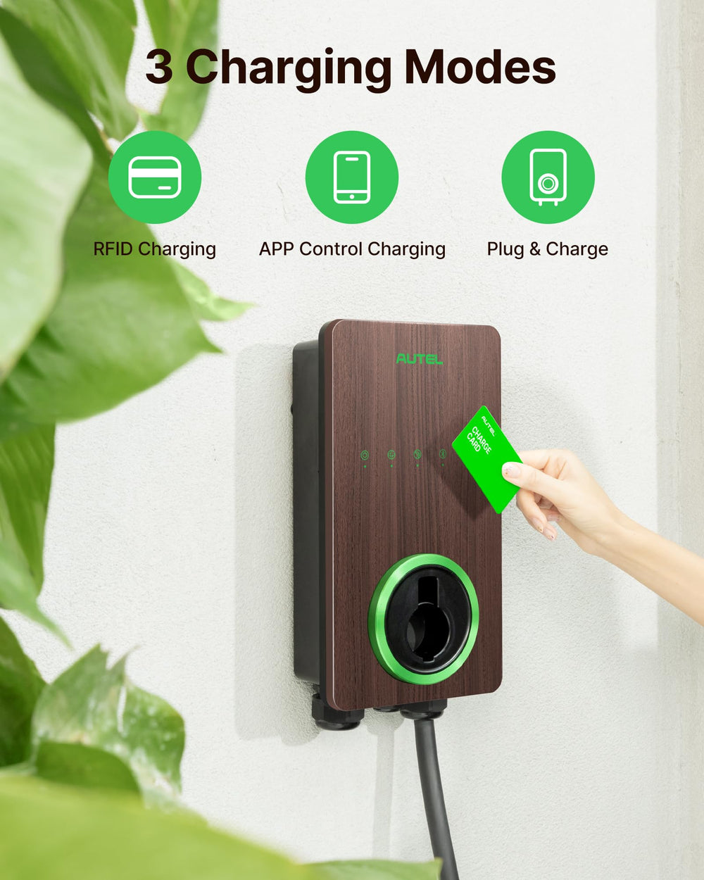 Autel MaxiCharger Home RFID access card for secure charging.