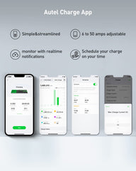 Autel app control screen managing charging schedule for MaxiCharger.