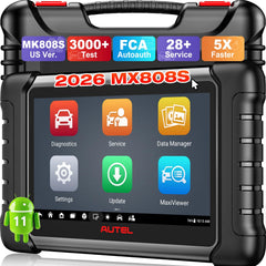 Autel MaxiCheck MX808S active tests demonstrate rapid diagnostics across modules.
