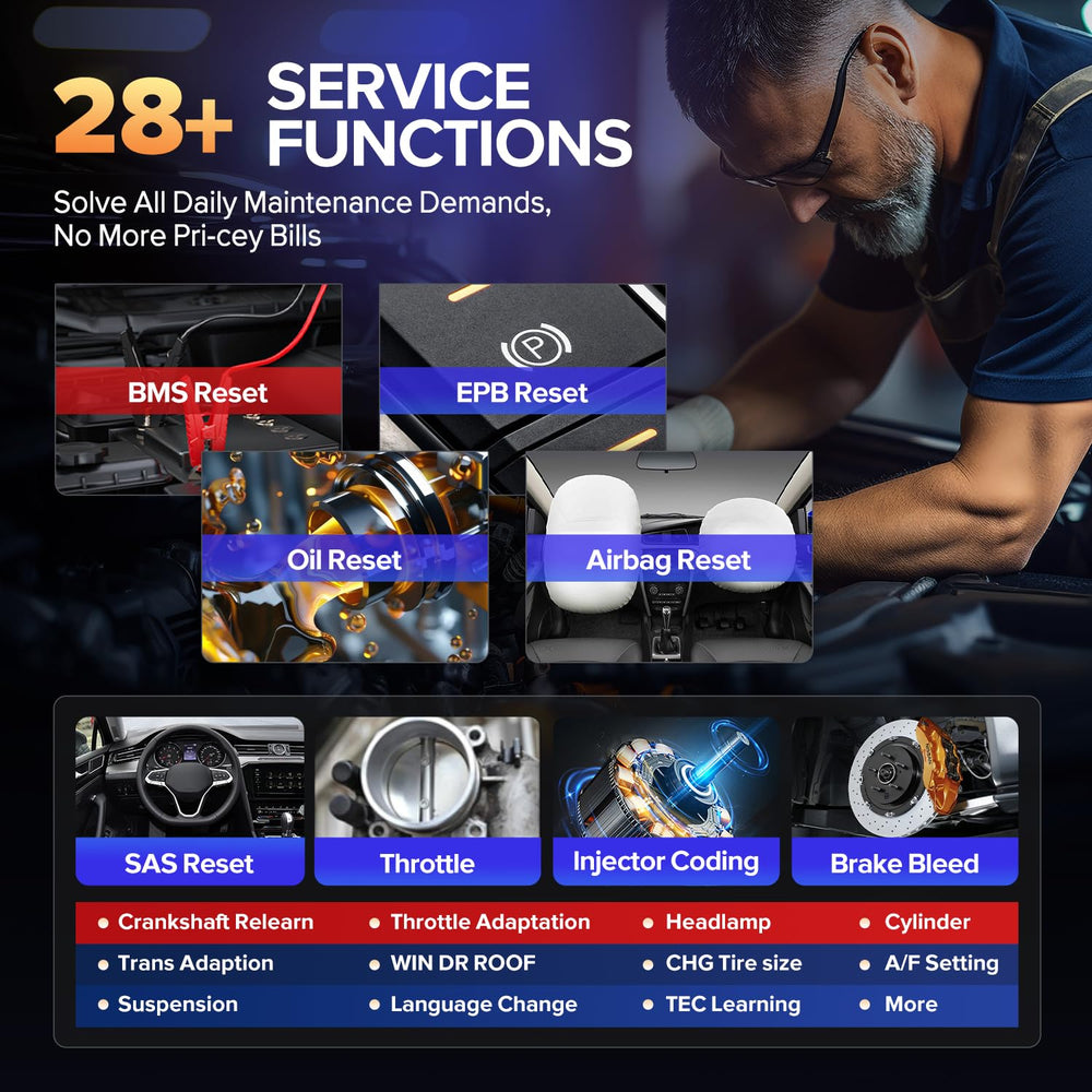 MX808S OE-Level all systems diagnostics uncover fault codes with clarity.