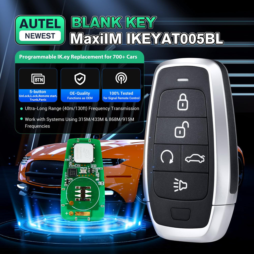 Autel MaxiIM blank key detail shows durable construction for daily use.
